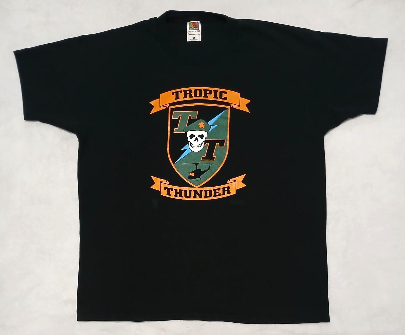 Vintage Tropic Thunder T-Shirt XL Dream Works 2008 Movie War Comedy Ben Stiller XL