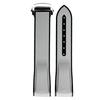 Curved End Silicone Strap Folding Buckle Men Women Soft Waterproof Sport Bracelet Watch Band for Omega x Swatch Moonswatch 20mm
