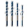 4 Stück/Satz Hartmetalllegierung Dreieck Bohrer 6/8/10/12mm Mehrzweck Fliesenbohrer Set Spitze für Holz Metall Mauerwerk Bohren