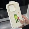 Trendy frog pattern phone case suitable for iPhone 17 16 15 14 13 12 11 Pro/Max/Plus anti drop and shockproof back cover