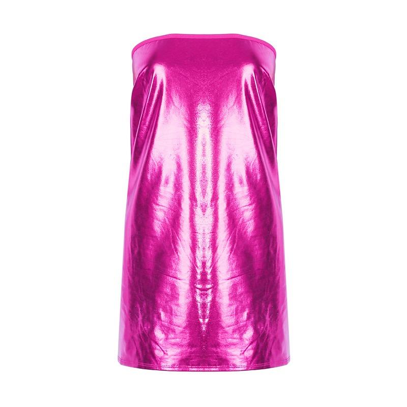 Glisten PVC Faux Leather Minidress Bodystockings Babydoll Lingerie Sets Underwear Bodysuits