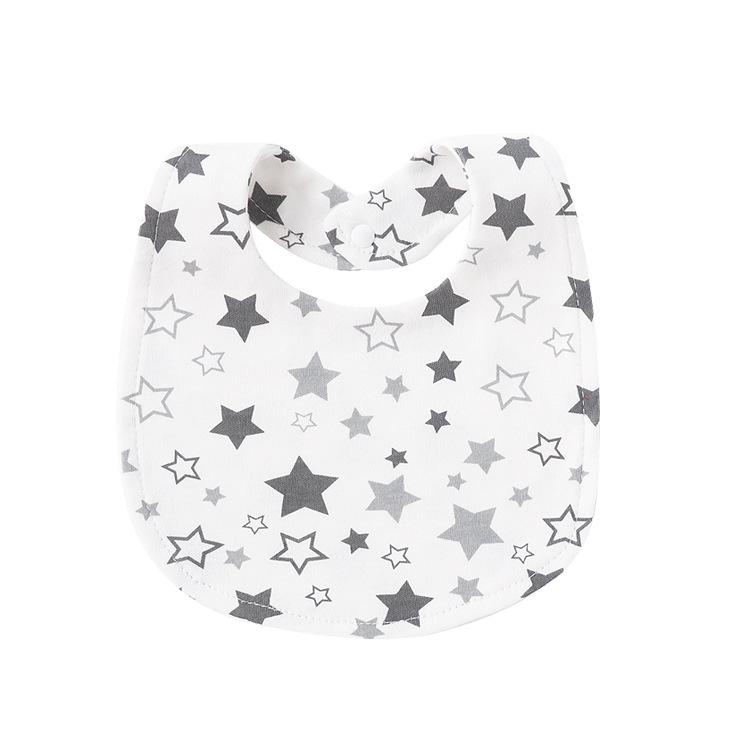 Newborn Baby Bibs Pure Cotton Double Layer Drool Bibs High Absorbency Burp Cloths For Infants Toddlers Soft Skin Friendly