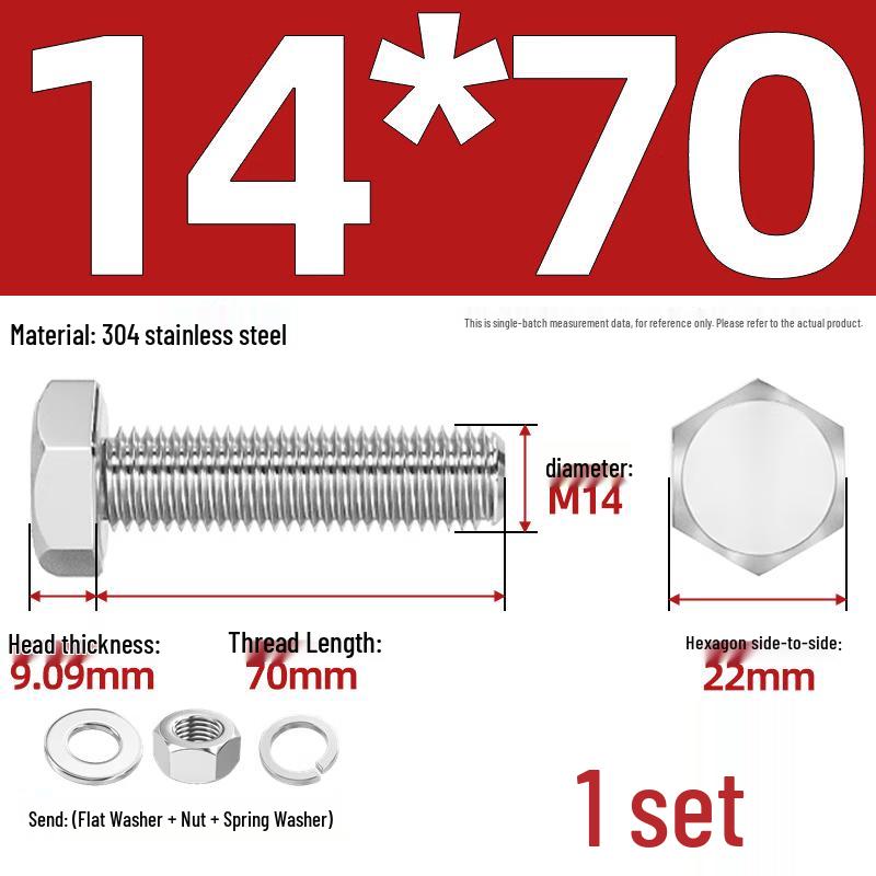 Yonggu 304 Stainless Steel Screw Bolt