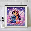 5D DIY Diamond Painting Kit, Lilo & Stitch , Adult Beginner 5D Round Diamond Embroidered Crystal Mosaic Crafts, Suitable for Home Wall Settings