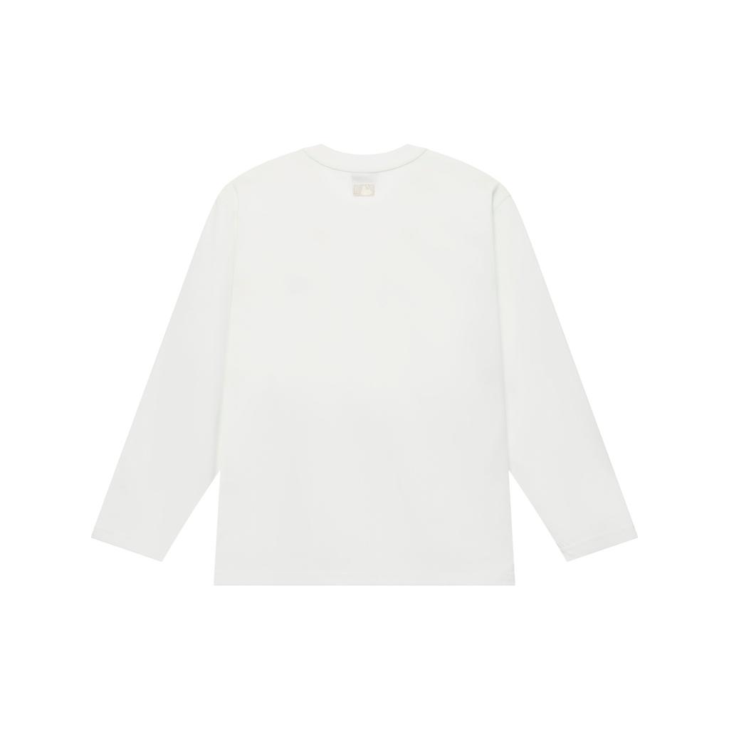 New MLB New York Yankees Basic Collection SS25 T Shirt Unisex Ecru 3ATSB0151-50WHS