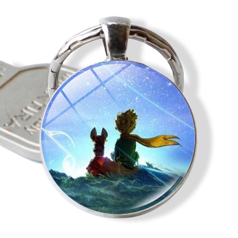 Cross-border Little Prince Time Gem Metal Keychain: European & American Style Pendant Gift
