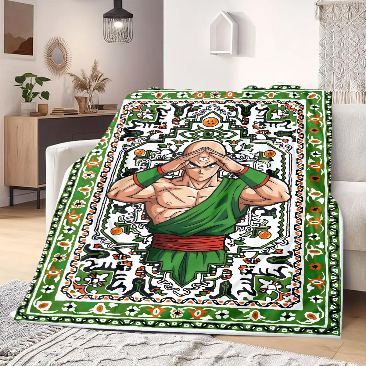 

DragonBall Anime Print Blanket Warm Comfortable Flannel Blanket Suitable for Bedrooms, Sofas, Beds, Chairs, Picnics, Travel 75x90cm