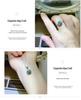 Luxury Green Moissanite Four-Piece Set: Ring, Pendant, Earrings, Bracelet in Classic Fashion