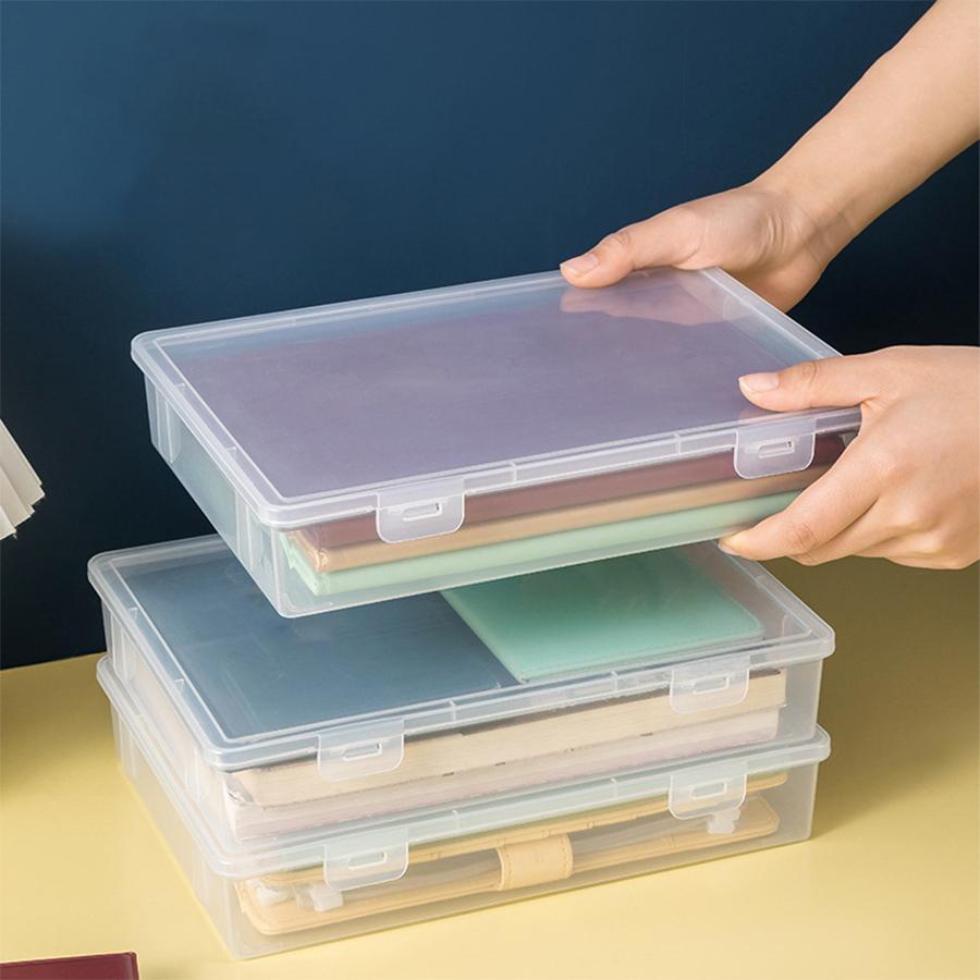 1 Set, a Large, Medium and Small Size Document and Stationery Storage Box, Suitable for Storing and Organizing Various Products