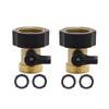 Heavy Duty 3/4 Inch Brass Water Shut Off Valves Garden Hose Connector
