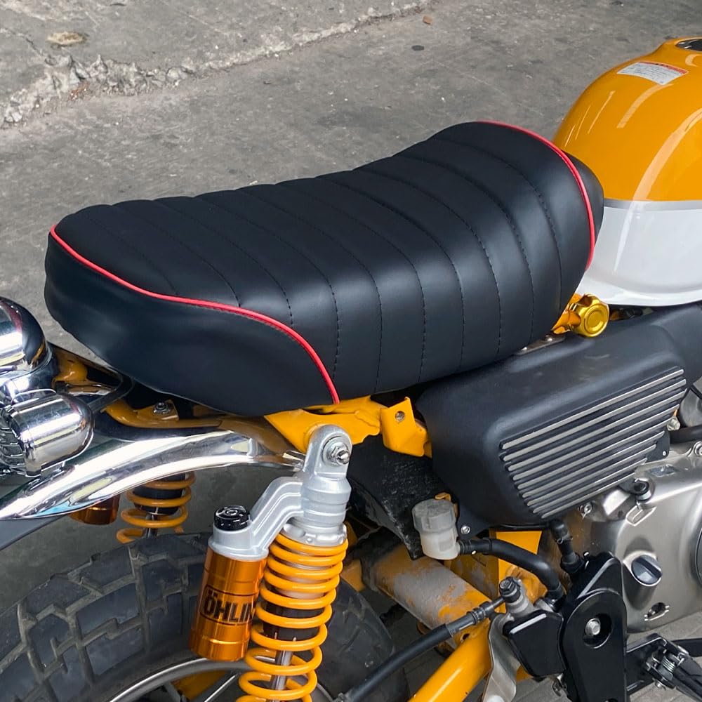 Mr Quick Tack Roll Seat for HONDA Monkey 125 Black/Red