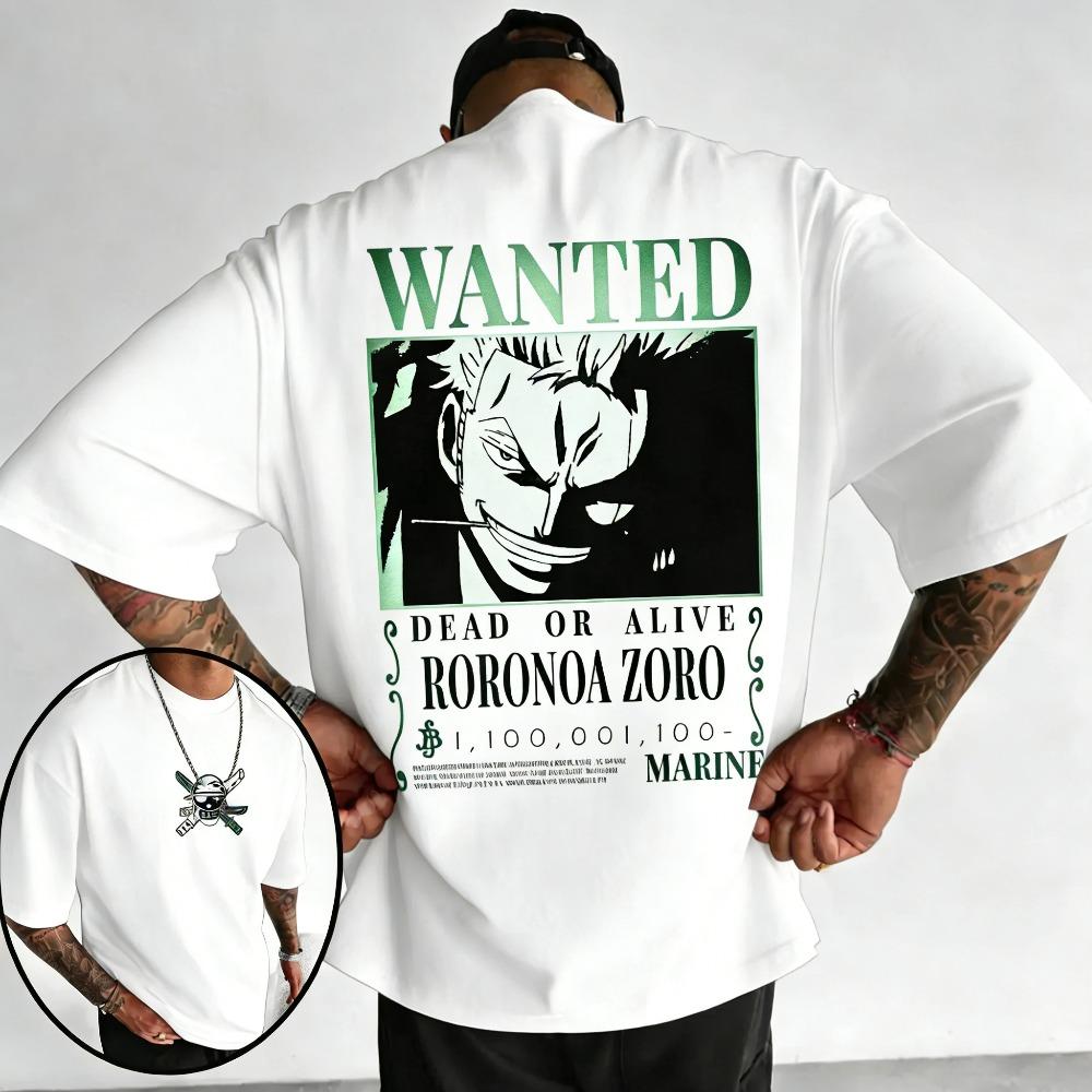 Plus Size One Piece Anime Printed Men and Women Summer Tshirt Casual Parent Child Top Fashion Street Wear Y2K Harajuku Style