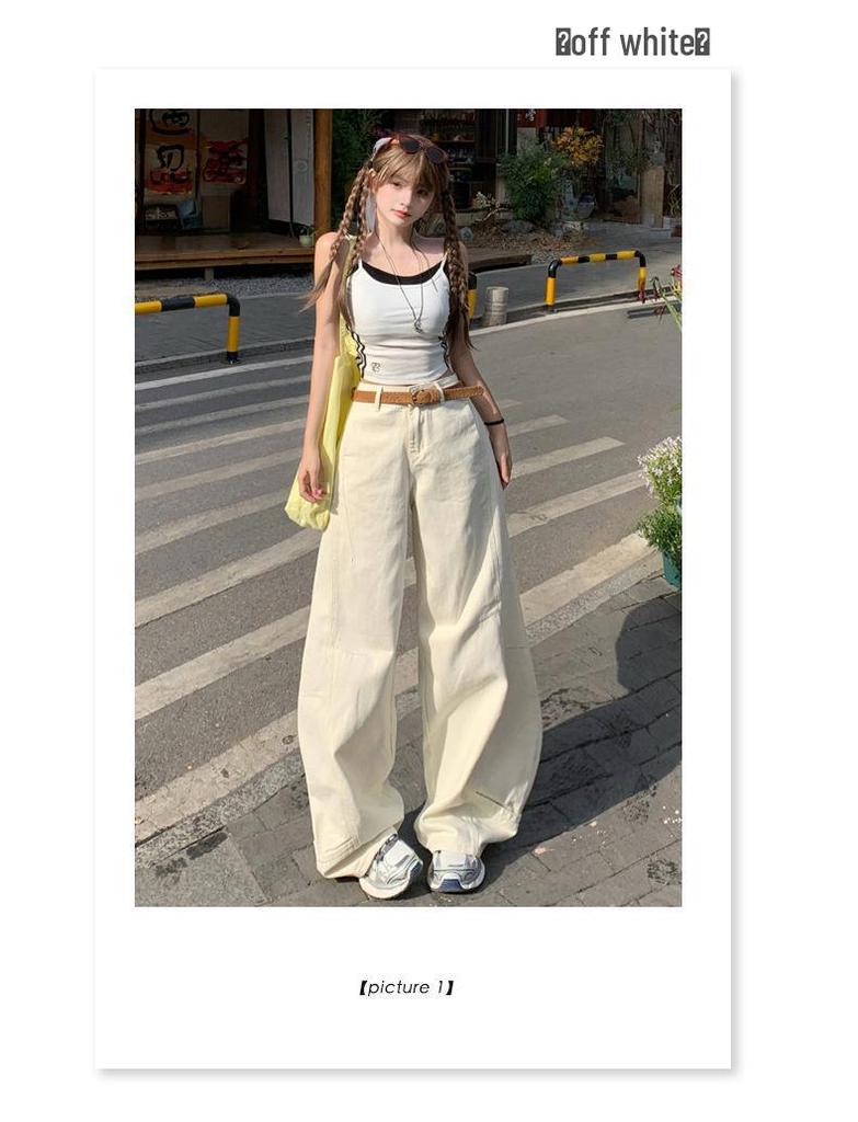 Damen High Waist Straight Leg Wide-Leg Jeans - Neue Herbstmode