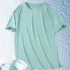 Men's Round Neck Tops Solid Color T Shirt Casual Short Sleeve Top Soft Regular Fit T Shirts Breathable for Sports Travel Beach Daily Wear