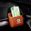 Car Interior Storage Bag Air Outlet Debris Bag Hanging Organizer Box for Skoda SCALA Superb Octavia 2 3 A4 A5 Fabia Kamiq Kapoq Kodiaq Rapid