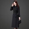 Long Trench Coat Women Thicken Double Breasted Waterproof British Female Windbreaker Coat
