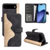 For iPhone Air Wallet Case Leather Phone Cover Splicing Color
