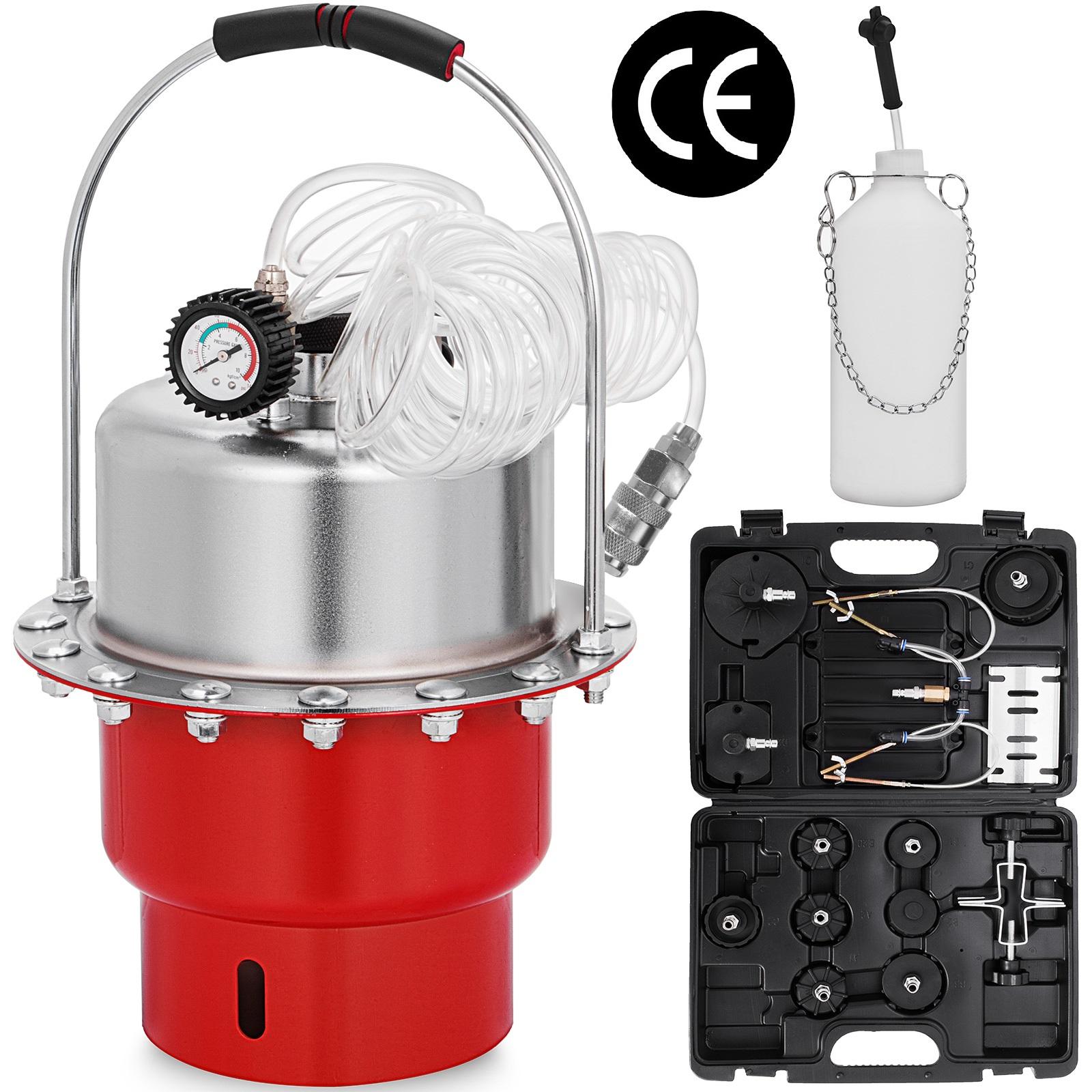 

SucceBuy Pneumatic Air Pressure Brake Bleeder Kit Car Brake Fluid Oil Change Tool With 5L Tank for Bleeding Brake&Clutch System червоний