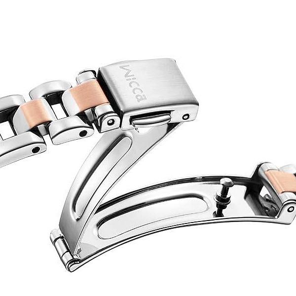 Citizen Ženy KS1-830-11 ( Hodinky wicca Solar-Tech řízené rádiem) Kulaté hodinky Nerez Analog