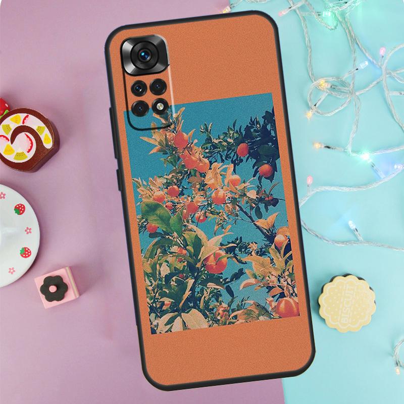 Pink Peaches Aesthetic Case For Xiaomi Redmi Note 14 13 9 10 11 12 Pro 9S 10S 11S 12S Redmi 13C 10C 12C 14C Cover