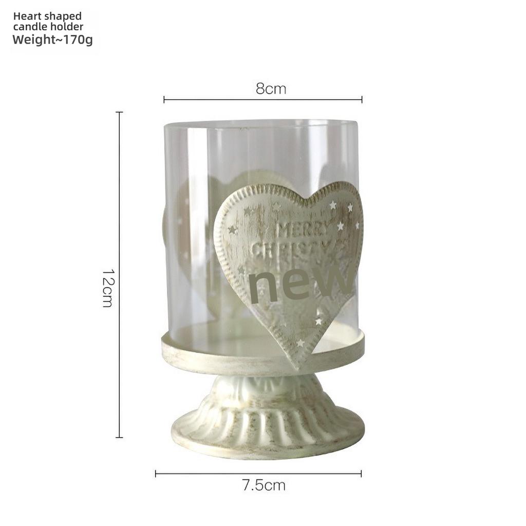 Clear Glass Tealight Candle Holder for Christmas Decorations - Festive Party Accessory with Transparent Design