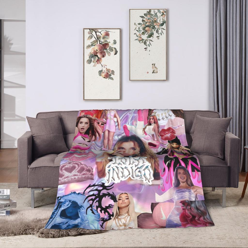 L-Lolas I-Indigos Spanish Blanket  Camping Flannel Bedding Throws For Couch Bed Soft Warm  Quality Bedspread Gift Idea
