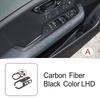 Styling Window Glass Lifting Buttons Panel Decoration Cover Trim For BYD Han  LHD Carbon Fiber Color Interior Accessories
