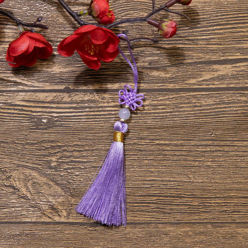 Čínský uzel Třásně Třásně Polyesterové Třásně Národní styl DIY Závěsná Třásně Záložka USB Disk Sáček Sáček Příslušenství