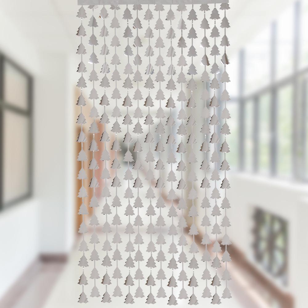 Lush Tree Christmas Tinsel Curtain In Various Colors For Eyecatching Backdrops Party