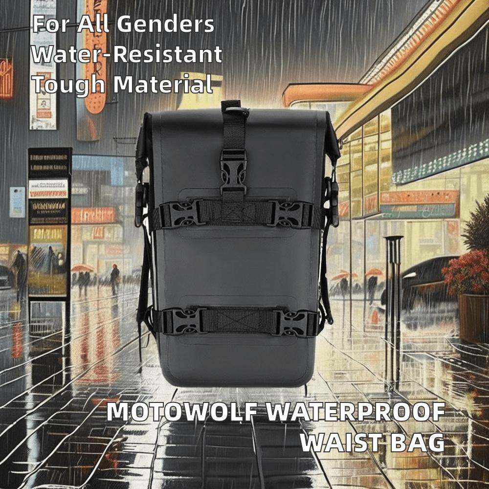Geantă de talie pentru motocicletă sport ciclism, rucsac mic pentru camping în aer liber, geantă pliabilă impermeabilă cu închidere cu fermoar