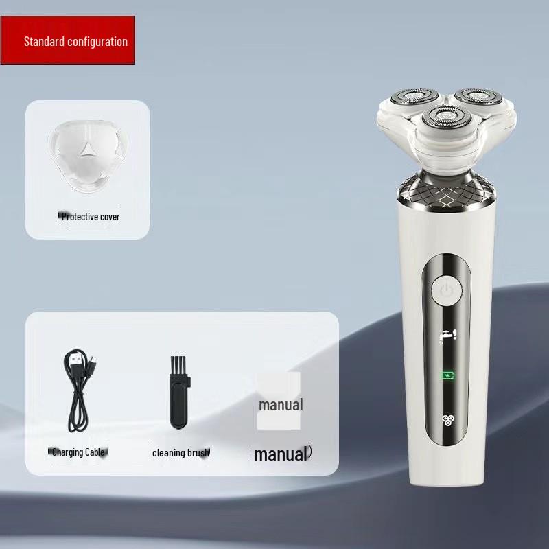 9D Floating Electric Shaver & Multi-functional Men s Beard Trimmer - Portable & Rechargeable