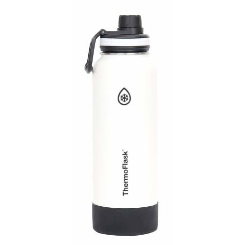 TAKEYA Thermo Flask 1.17L White, Insulated, Direct-Drink, Stainless Steel Water Bottle, 1170ml