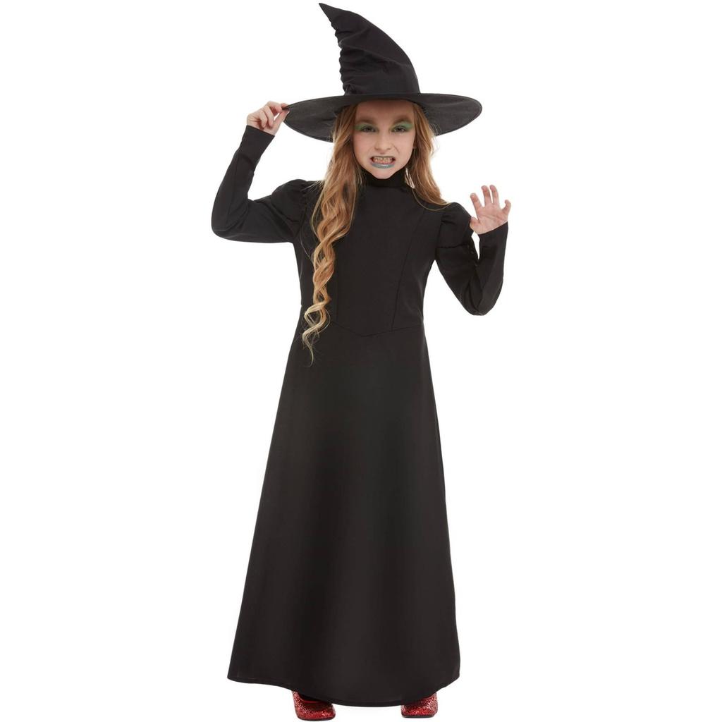 Smiffys Girls Wicked Witch Costume Set