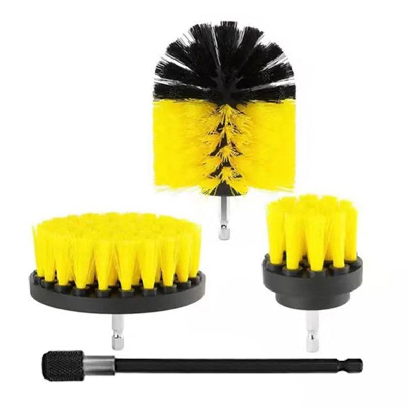 Elektrischer Bohrbürstenaufsatz Set Power Scrubber Bürste Autopolierer Küchen-Badezimmer Reinigungsset Toilettenreinigungswerkzeuge