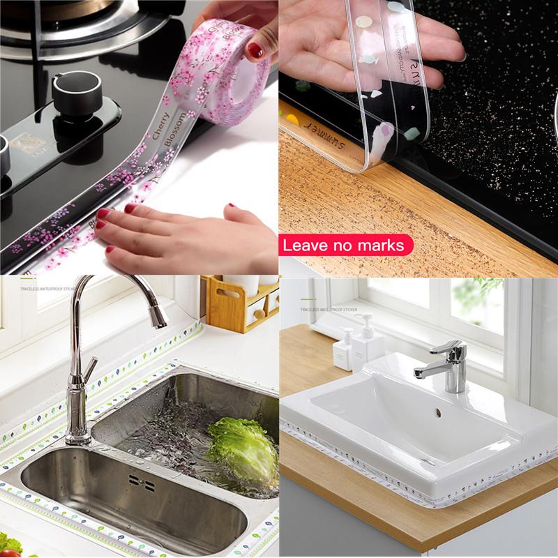 Buy 3.2M Kitchen Sink Waterproof Sticker Antimold Sealing Strip Tape