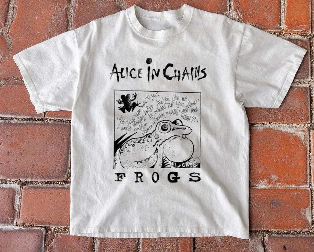 Alice In Chains Frogs Unisex Cotton TShirt Grunge Band White  Tshirt Size S5X Unisex T-Shirt M