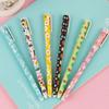Kreatives koreanisches Schreibwaren-Stiftset mit 6 Stiften, Signature Award, Schwarz, Wasser, Schule, Büro, Schreibzubehör, Bunter Stil, Kindergeschenk