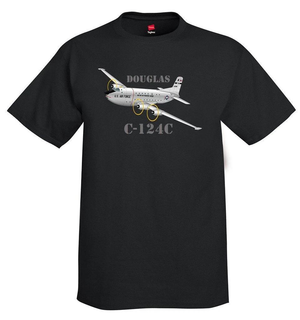 Douglas C-124C Flugzeug T-Shirt - Personalisiert mit Ihrer N#