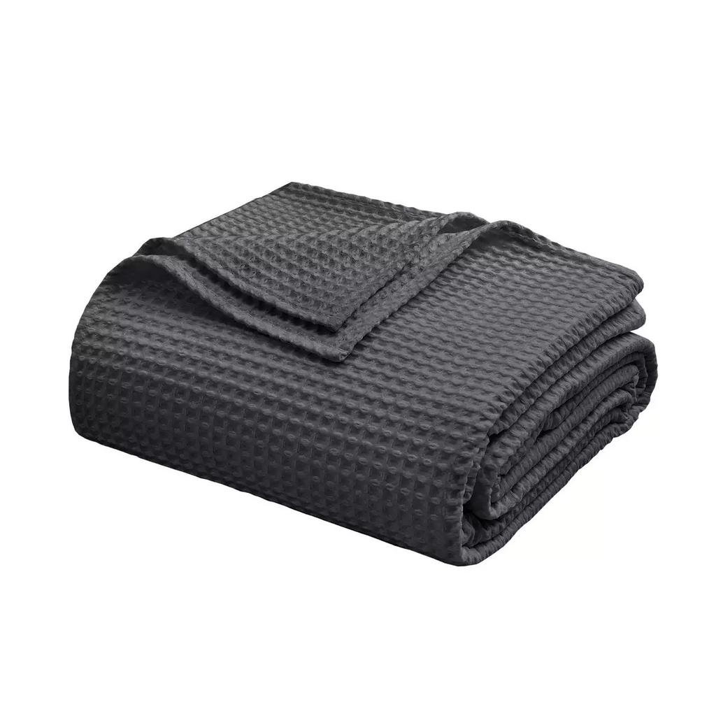 Waffle Baby Blanket Soft Thickened Newborn Quilt Multifunctional Solid Color Bath Towel Blanket