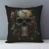 Post-modern Style Couch Cushion Cover Skull Printed Home Decorative Pillows Square Size  Seat Back Cushions Pillowcase