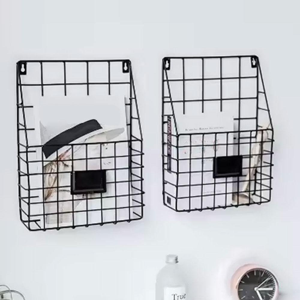 Väggmonterad Hängande Mappjärn Dokumentorganisatör Ins Förvaringsställ Hemmakontor