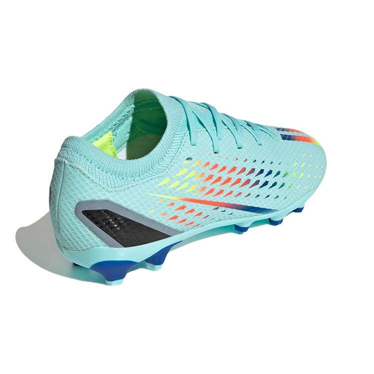 Adidas X Speedportal .3 Turf Artificial Grass Round Toe Lace-Up Low-Top Soccer Shoes Kids Soccer Shoes Blue GW8480