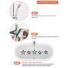 10 PCS Anti Slip Shower Tread Sticker Safety Bathtub Strips Premium Adhesive Star Snowflak Decals for Bath Tub Shower Stairs