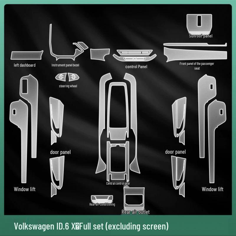 Volkswagen ID6X/CROZZ Interior Protective Film for Console and Gear Screen