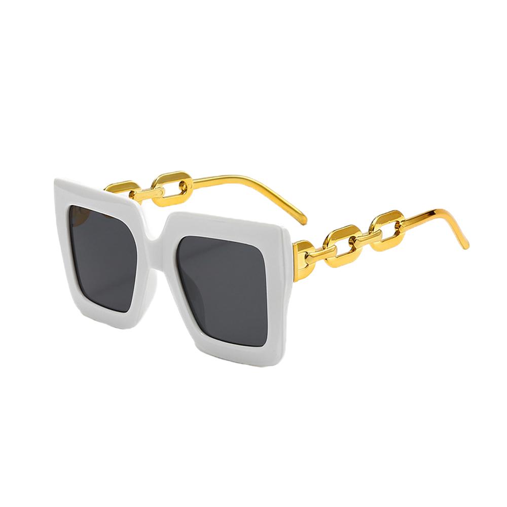 Trendige übergroße quadratische Modebrille, stilvolle Sonnenbrille für Mädchen und Jungen, für Party, Wandern, Trekking, Shopping