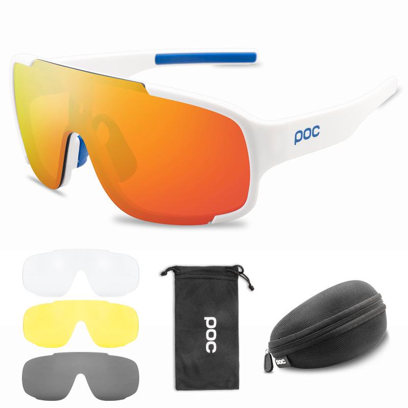 

Набір з 4 лінз POC для велоспорту ASPIRE Повністю покриті велосипедні окуляри можна носити з корекційними окулярами PE7Four-lens Set