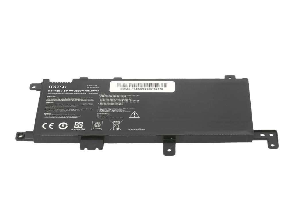 Battery C21N1634 for Asus VivoBook 15 A542 F542