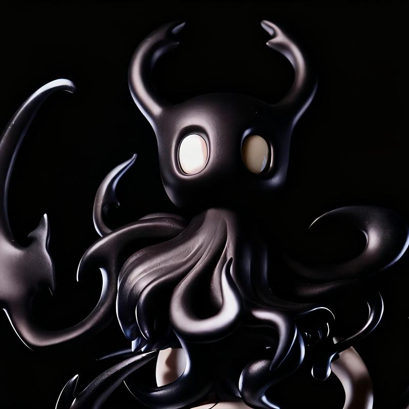 Jet-Black Octopus Plush Doll | Anime PVC Figure for Home Decor, Holiday Gift for Christmas Halloween, Manga Collectible