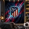 Wall Hanging Tapestry Atletico Madrid Print Cloth for Living Room Bedroom Home Decor
