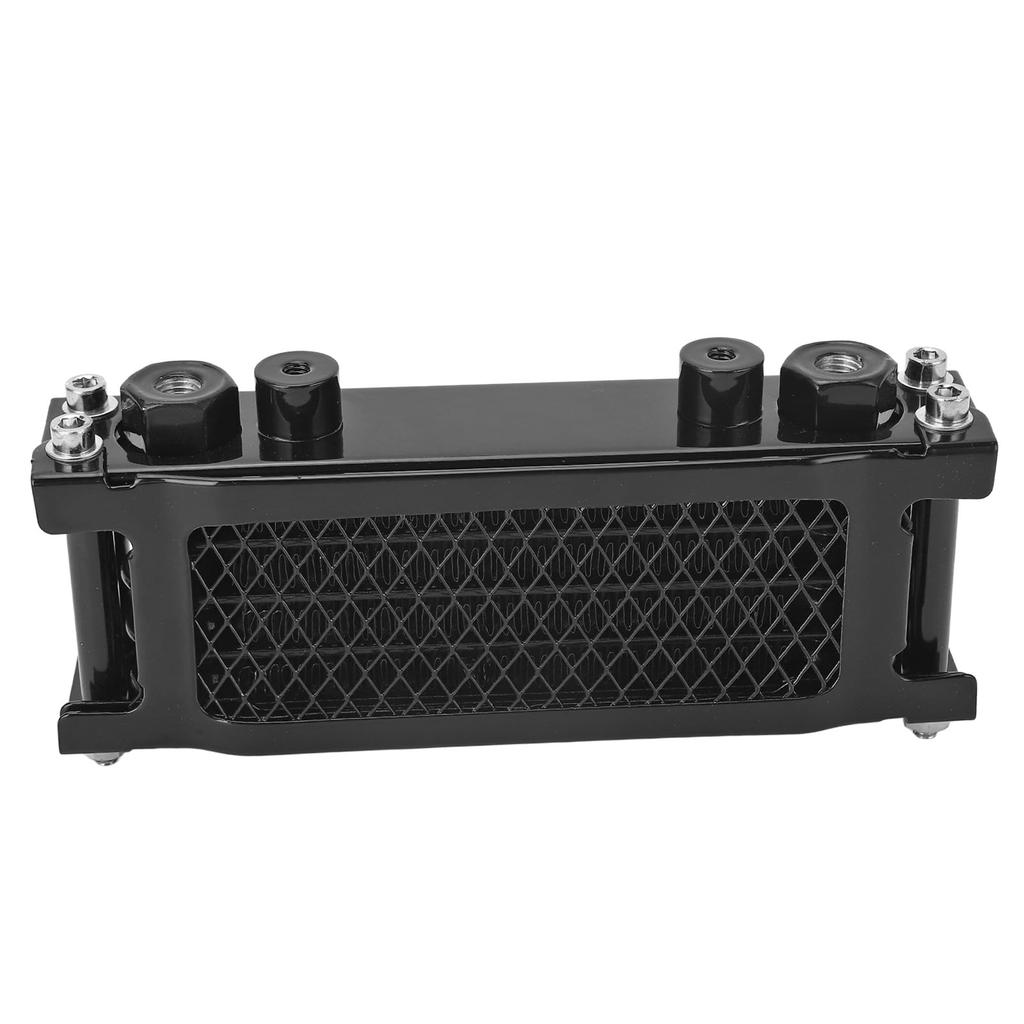 Motorcycle Oil Cooler Kit, Engine Oil Cooling Radiator, Oil Cooling Radiator System Kit, Aluminum 4-Row High Efficiency Replacement, for Monkey 125 50